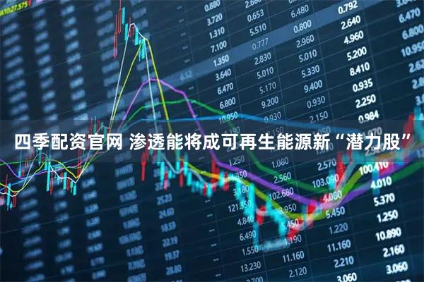 四季配资官网 渗透能将成可再生能源新“潜力股”